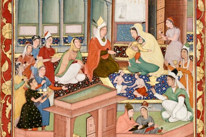 Jahangir receives a cup from khusrau