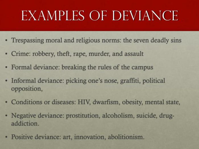 All deviant behavior is a violation of the criminal law.